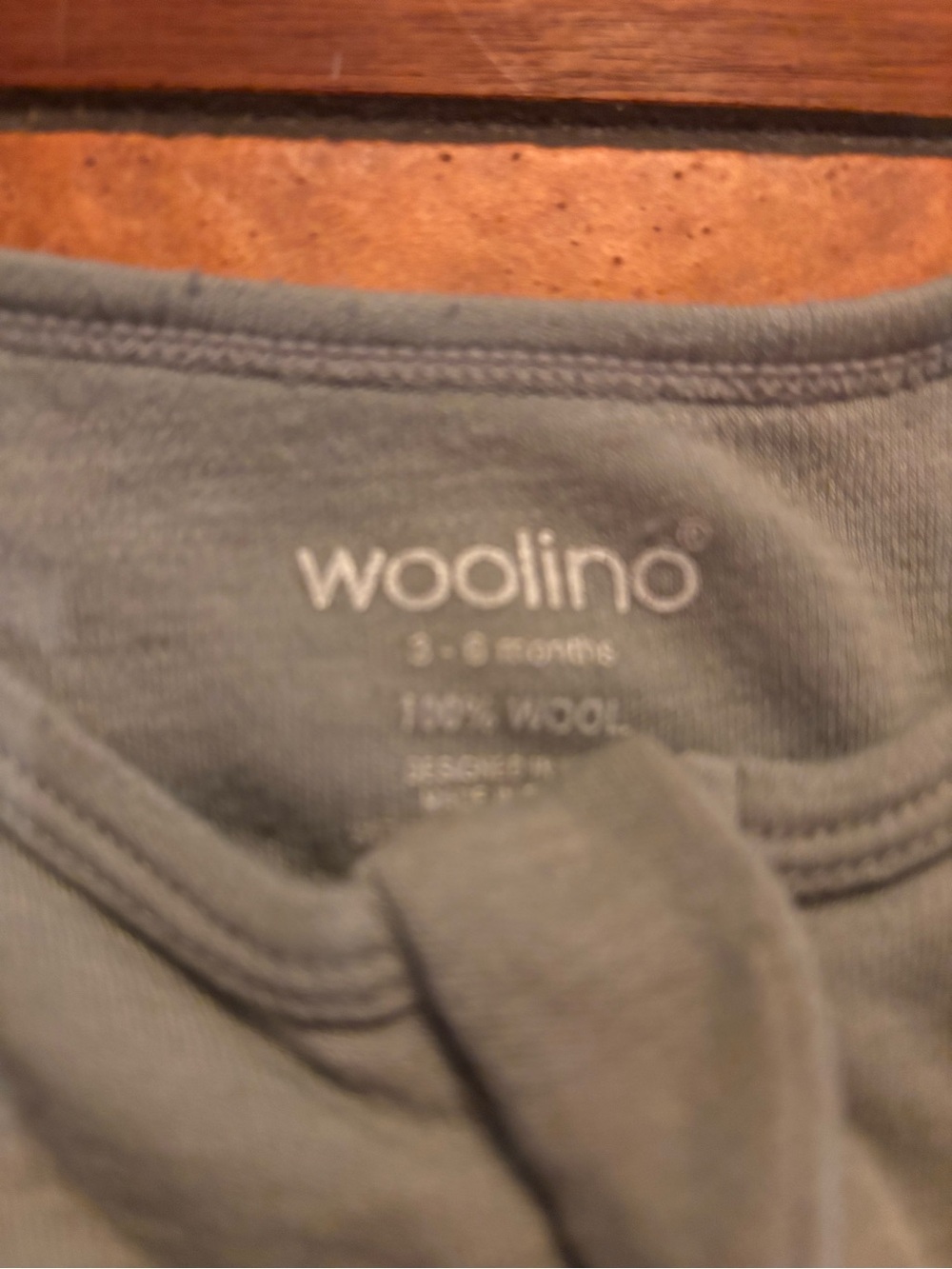 Baby merino wool pajama footies woolino 3-6 months